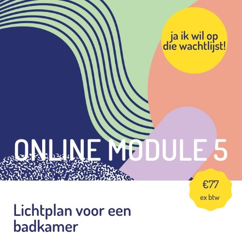 online module 5: Lichtplan voor een badkamer